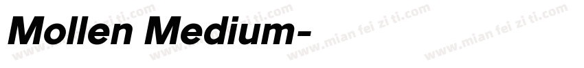Mollen Medium字体转换